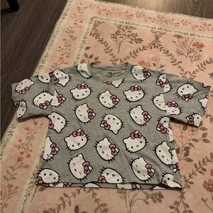 Sanrio Gray Hello Kitty Tee